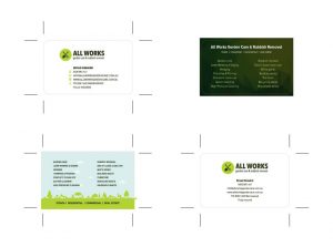 All Works Business Card Design