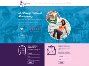Fit & Fabulous at 40 Plus Website Design