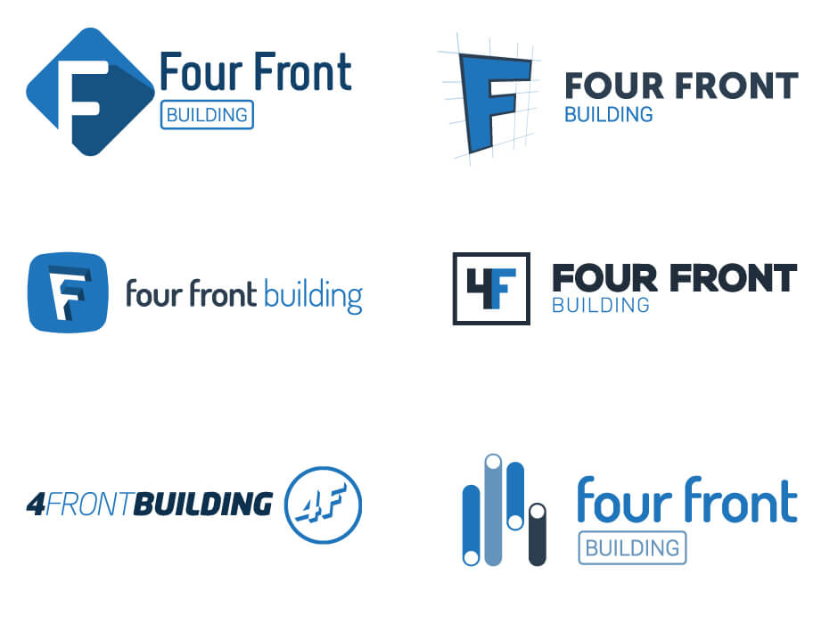 Four Front Building Logo Design