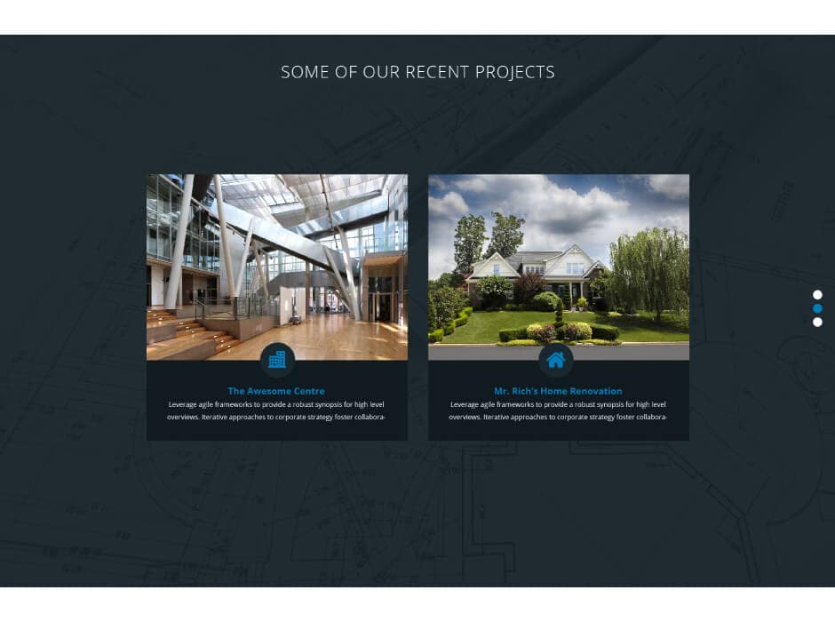 Four Front Building Website Design
