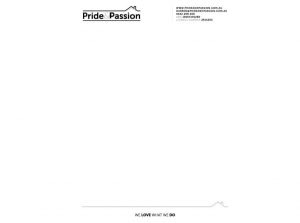 Pride & Passion Letterhead Design