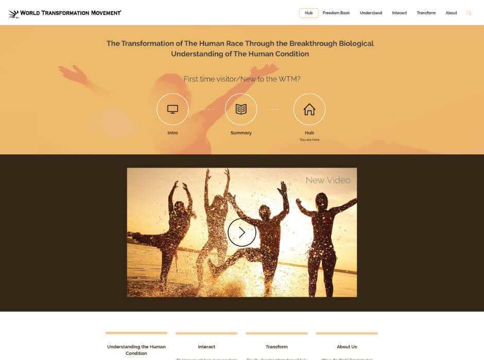 World Transformation Movement Website Design