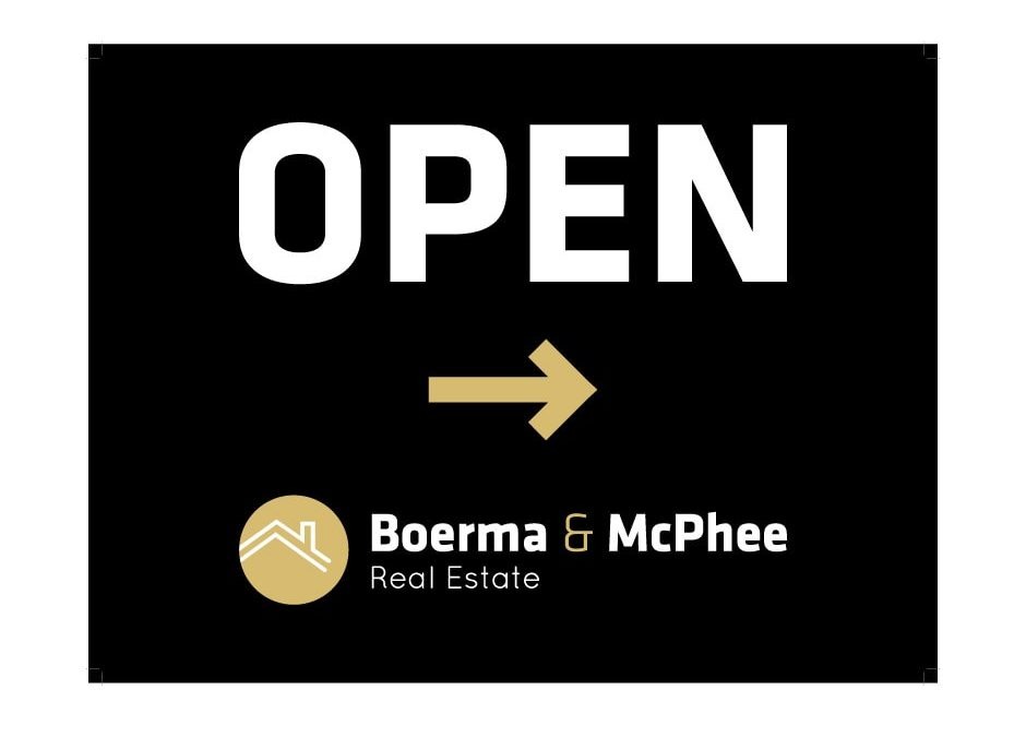 Boerma and McPhee Real Estate Sign