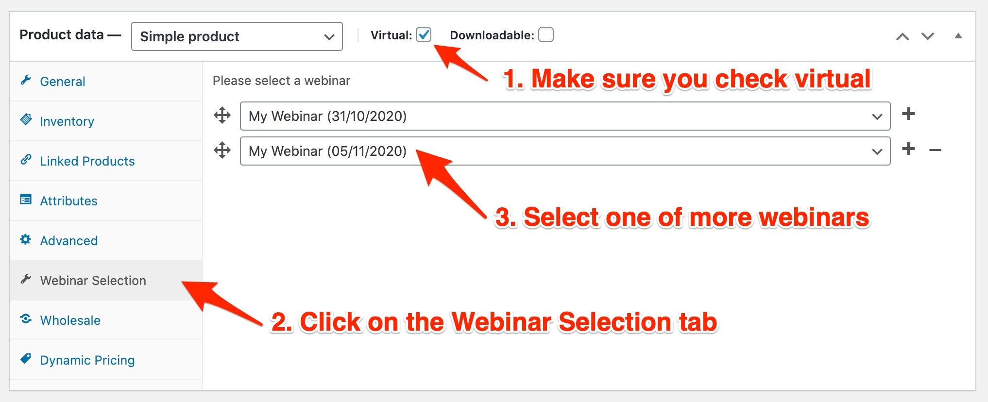 webinar selection